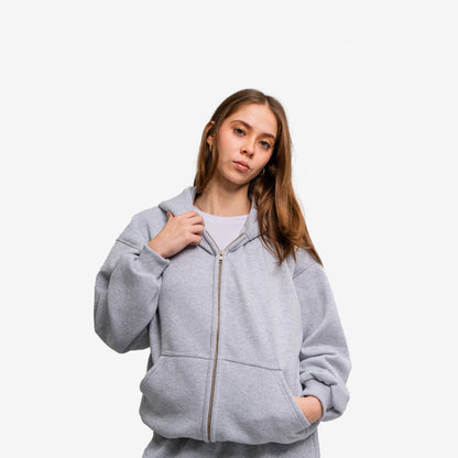 ZIP HOODIE GRIS