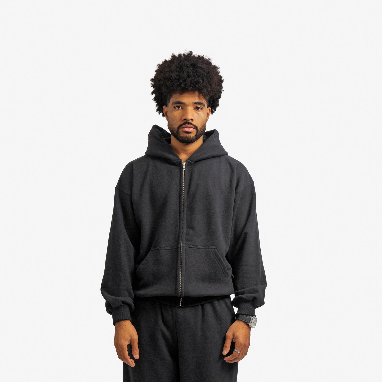 ZIP HOODIE NEGRO